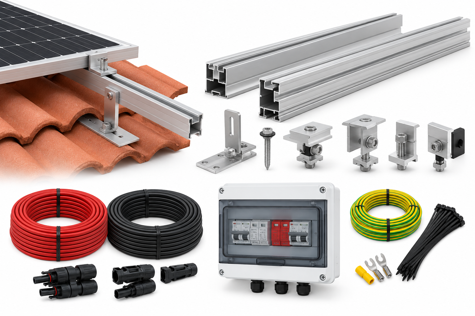Estructura, cableado y accesorios