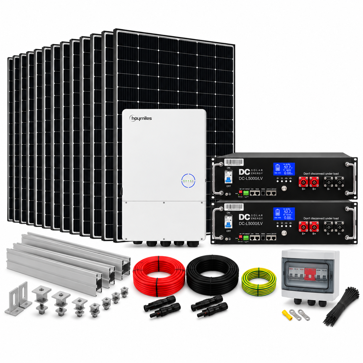Kit Solar Híbrido 8 kW + Batería 10 kWh | VETTES Hoymiles