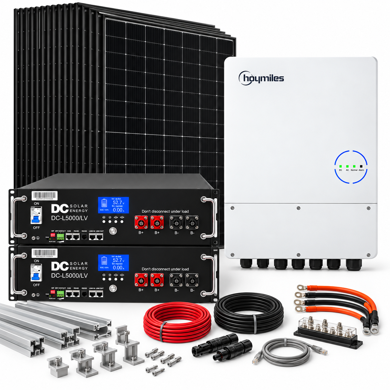 Kit Solar Híbrido 10 kW + Batería 10 kWh | VETTES Hoymiles